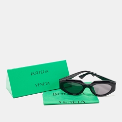 Bottega Veneta Black BV1031S Oval Sunglasses