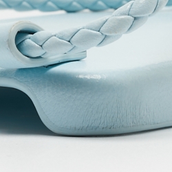 Pre Owned Bottega Veneta Light Blue Leather iPhone 14 Pro Max Andiamo Strap Case