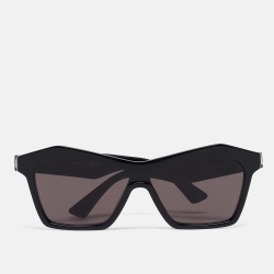 Pre Owned Bottega Veneta Black BV1093S Square Sunglasses