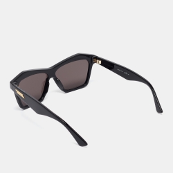 Pre Owned Bottega Veneta Black BV1093S Square Sunglasses