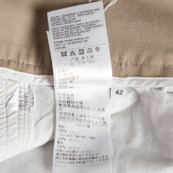 Bottega Veneta Beige Cotton Wide Leg Cargo Pants M