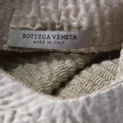 مملوكة مسبقًا Bottega Veneta Beige Textured Wool Sleeveless Shift Dress S 