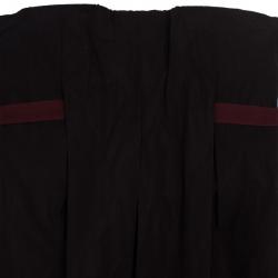 Pre Owned Bottega Veneta Strapless Burgundy Dress S