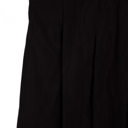 Pre Owned Bottega Veneta Strapless Burgundy Dress S