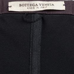 Pre Owned Bottega Veneta Strapless Burgundy Dress S