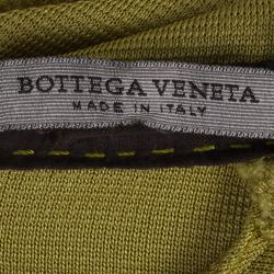 Pre Owned Bottega Veneta Yellow Jersey Belted Gown M