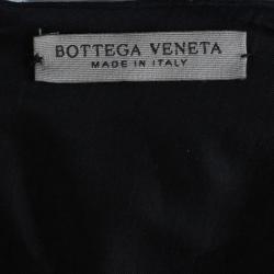 Pre Owned Bottega Veneta Metallic Chiffon and Georgette Gown S