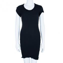 مملوكة مسبقًا Bottega Veneta Silk Cotton Blend Crepe Dress S