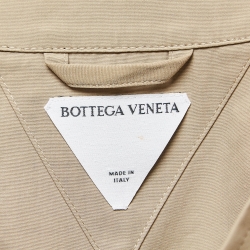 Bottega Veneta Beige Cotton Buttoned Front Jacket S