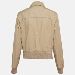 Bottega Veneta Beige Cotton Buttoned Front Jacket S