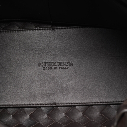 Pre Owned Bottega Veneta Dark Intrecciato Leather Medium Andiamo Bag