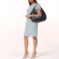 Pre Owned Bottega Veneta Intrecciato Leather Intrecciato Campana Hobo