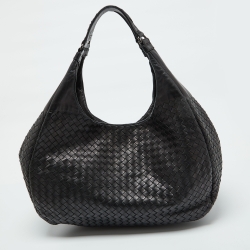 Pre Owned Bottega Veneta Intrecciato Leather Intrecciato Campana Hobo