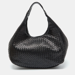Pre Owned Bottega Veneta Intrecciato Leather Intrecciato Campana Hobo