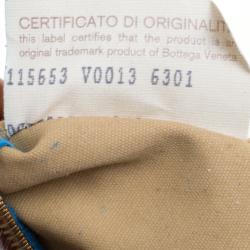 Pre Owned Bottega Veneta Copper Intrecciato Leather Small Hobo