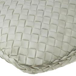 Pre Owned Bottega Veneta Cream Nappa Intrecciato Medium Hobo