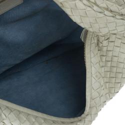 Pre Owned Bottega Veneta Cream Nappa Intrecciato Medium Hobo