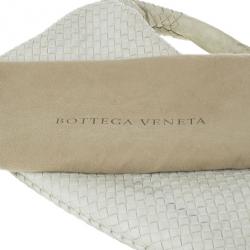 Pre Owned Bottega Veneta Cream Nappa Intrecciato Medium Hobo