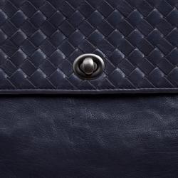 Pre Owned حقيبة بوتيغا فينيتا تينا جلد بني داكن