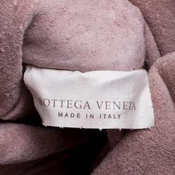 Pre Owned Bottega Veneta Black Intrecciato Leather Marquise Flower Tote
