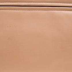 Pre Owned حقيبة كلتش بوتيغا فينيتا ستاستينتا جلد لامع وردية فاتحة