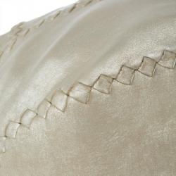 Pre Owned Bottega Veneta Mineral Distressed Metallic Large Leather Tote Bag