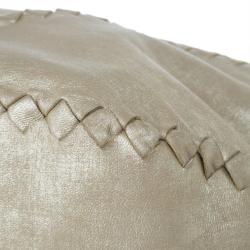 Pre Owned Bottega Veneta Mineral Distressed Metallic Large Leather Tote Bag