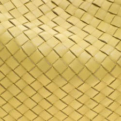 Pre Owned Bottega Veneta Yellow Intrecciato Leather Small Hobo