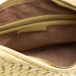 Pre Owned Bottega Veneta Yellow Intrecciato Leather Small Hobo