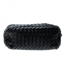 Bottega Veneta Black Intrecciato Leather Pouch