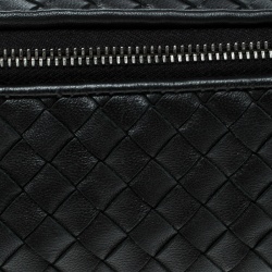 Bottega Veneta Black Intrecciato Leather Pouch