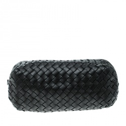 Bottega Veneta Black Intrecciato Leather Pouch