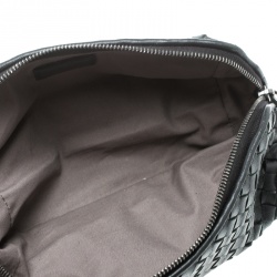 Bottega Veneta Black Intrecciato Leather Pouch