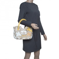 مملوكة مسبقًا Bottega Veneta Multicolor Intrecciato Embroidered Leather Limited Edition 141/300 Tote