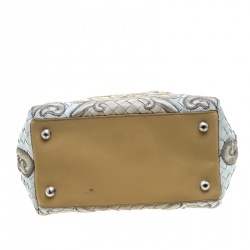 مملوكة مسبقًا Bottega Veneta Multicolor Intrecciato Embroidered Leather Limited Edition 141/300 Tote