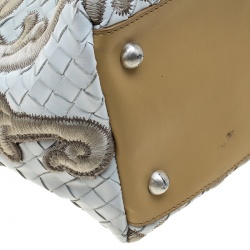 مملوكة مسبقًا Bottega Veneta Multicolor Intrecciato Embroidered Leather Limited Edition 141/300 Tote