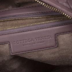مملوكة مسبقًا Bottega Veneta Purple Leather Intrecciato Hobo