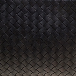 Bottega Veneta Black Intrecciato Leather Pouch