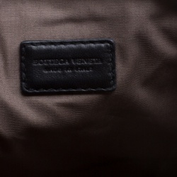 Bottega Veneta Black Intrecciato Leather Pouch