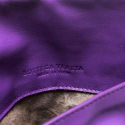 Bottega Veneta Purple Intrecciato Leather Messenger Bag