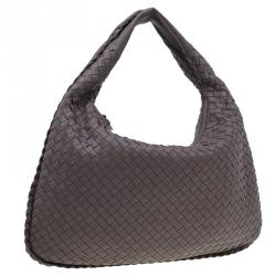 Pre Owned Bottega Veneta Brown Intrecciato Nappa Hobo