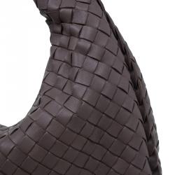 Pre Owned Bottega Veneta Brown Intrecciato Nappa Hobo
