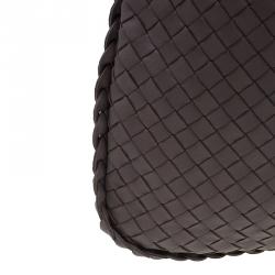 Pre Owned Bottega Veneta Brown Intrecciato Nappa Hobo
