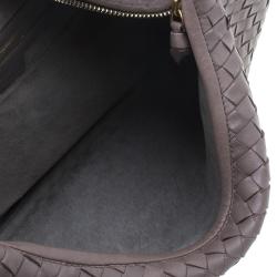 Pre Owned Bottega Veneta Brown Intrecciato Nappa Hobo