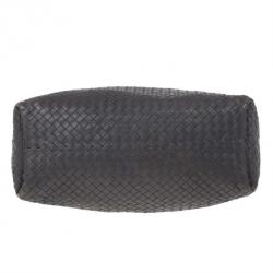 Pre Owned Bottega Veneta Grey Maxi Veneta Intrecciato Hobo