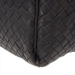 Pre Owned Bottega Veneta Grey Maxi Veneta Intrecciato Hobo