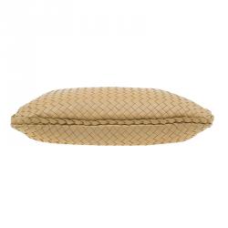 Pre Owned Bottega Veneta Beige Intrecciato Nappa Hobo