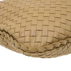 Pre Owned Bottega Veneta Beige Intrecciato Nappa Hobo
