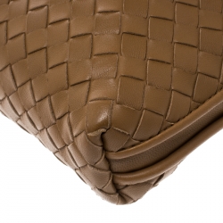 مملوكة مسبقًا Bottega Veneta Brown Intrecciato Leather Nodini Shoulder Bag