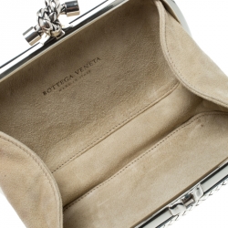 Bottega Veneta 50th Anniversary Limited Edition The Knot Sterling Silver  Clutch
